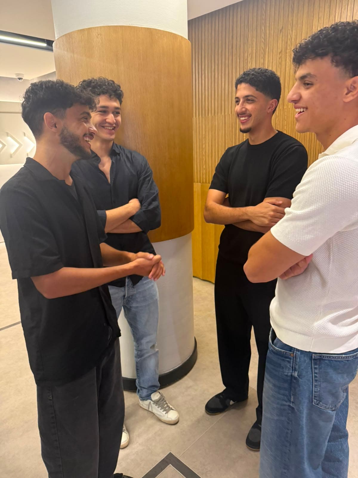 Students working together