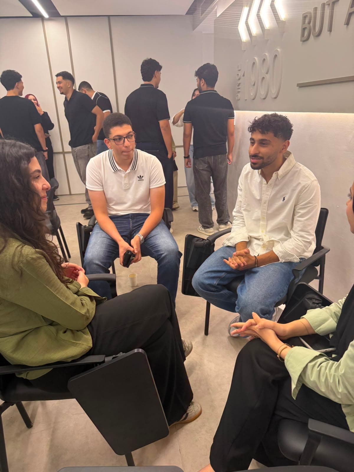 Students during an internship workshop